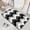Black, variant on Non-Slip Super Absorbent Bath Mat, White & Pink - Quick-Dry Floor Carpet for Bathroom & Bedroom
