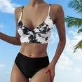 thumbnail image 4 of Gibobby Traje de Baño Sexy Bikini Traje de baño bikini sexy para mujer(Negro,XL), 4 of 5