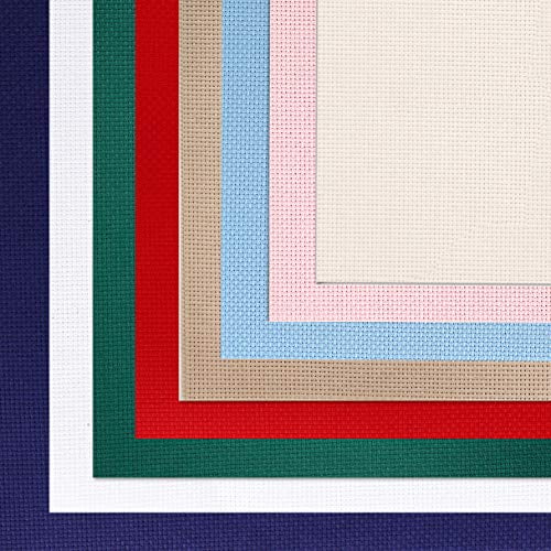 Collage Surfaces Visual Arts Aida 18 Count Cross Stitch Fabric 12 by 18