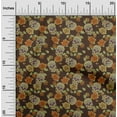 thumbnail image 2 of oneOone Silk Tabby Brown Fabric Skull Fabric For Sewing Printed Craft Fabric By The Yard 42 Inch Wide-aB, 2 of 5