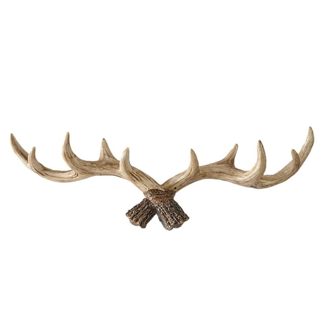 Resin Stylish And Durable Antlers Wall Coat Hook For Practical Function Decorative Wall Hook Multifunctional Decorative Wall Hook With Sleek Appearance And Strong Bearing Capacity Coat Hook Easy Inst