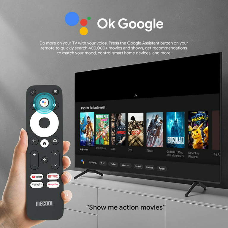 Tv Box KM2 Plus Mecool Certificado Google Netflix 4K Android 11