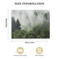 thumbnail image 2 of Nawypu Misty Forest Wall Art Green Nature Mountain Landscape Wall Decor for Living Room Nordic Foggy Pine Tree Scenic Canvas Prints Picture Painting Artwork for Bathroom Bedroom Modern Home Decoration, 2 of 5