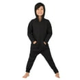 thumbnail image 3 of Joggies - Pitch Black Toddler Footless Hoodie One Piece - Toddler - XLarge (Fits 3'7 - 3'9"), 3 of 4
