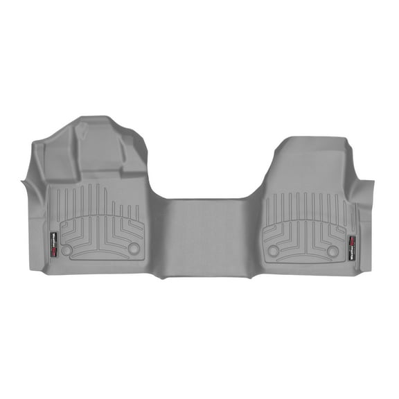 WeatherTech Custom Fit FloorLiners compatible with 2015-2020 Ford F-150 - 1st Row - Over The Hump, Grey