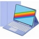 thumbnail image 1 of Funda con teclado táctil para iPad de 9.ª/8.ª/7.ª generación (2021/2020/2019) de 10,2 pulgadas, con portalápices - Teclado Bluetooth táctil magnéticamente desmontable, 1 of 7