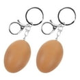 thumbnail image 5 of IDEANATEGRATE Easter Egg Keychain 2Pcs Egg Shaped PVC for Festive Decorations and Personality Showcase, 5 of 8