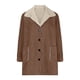 thumbnail image 4 of Chaquetas y abrigos casuales de manga larga sin capucha para mujer, abrigo de invierno cálido con solapa y botones, abrigo con bolsillos, 4 of 7