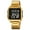 gold, variant on Men's Square Outdoor Digital Watch with Stainless Steel Band for Students and Youth