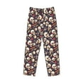 thumbnail image 5 of Balery Guitar Skull record print Men's Pajama Pants,Ultra Lightweight Pjs,Lounge Pant-Large, 5 of 9