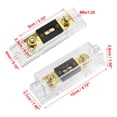 thumbnail image 4 of Unique Bargains 1 Set Car Audio 0 4 8 Gauge Inline ANL Fuse Holder Transparent Fuse Block with 2pcs 275A Fuse, 4 of 7