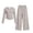 Beige, variant on Girls Clothes 7-8 Sets Casual Leopard Print 2 Piece Outfit Set Long Sleeve Crop Top with Side Ruched Detail Elastic Waist Wide Leg Pants with Pockets Casual Matching Sets 5-15 Years