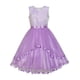 thumbnail image 1 of Vestido de Niña de Flores Morado con Cinturón para Boda Fiesta Dama de Honor 6 Años, 1 of 7