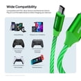 thumbnail image 6 of Powertek Light-Up USB-A to USB-C Charging Cable, 5 ft, Green, 6 of 7