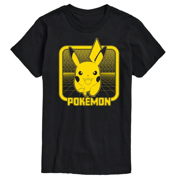 Pokémon - Retro Synthwave Pikachu - Men's Short Sleeve Graphic T-Shirt