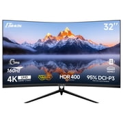 ETiansu 32" Curved 4K UHD Gaming Monitor, 160Hz 1ms Computer Monitor, HDMI 2.1, FreeSync Premium, HDR400, VA Panel, VESA Mount, for PC, PS5, Xbox ,Office