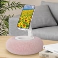thumbnail image 5 of Pink Fluffy Pillow With Adjustable Phone Stand Short Version Holder Pink Color For Mobile Devices Foldable Tabletop Support, 5 of 5