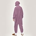thumbnail image 7 of Womens One Piece Jumpsuits Zip-Up Pajamas Casual Hooded Onesies Long Sleeve Jogger Playsuits Loungewear with Pockets Purple, XS, 7 of 7