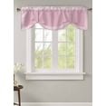 thumbnail image 2 of Tie Up Valance Curtain for Kitchen,Abstract Greek Inspired Key Pattern Rod Pocket Short Curtains Adjustable Tie-Up Shade Valances,Twist Stripe on Pink Window Treatment for Bathroom Living Room, 2 of 8