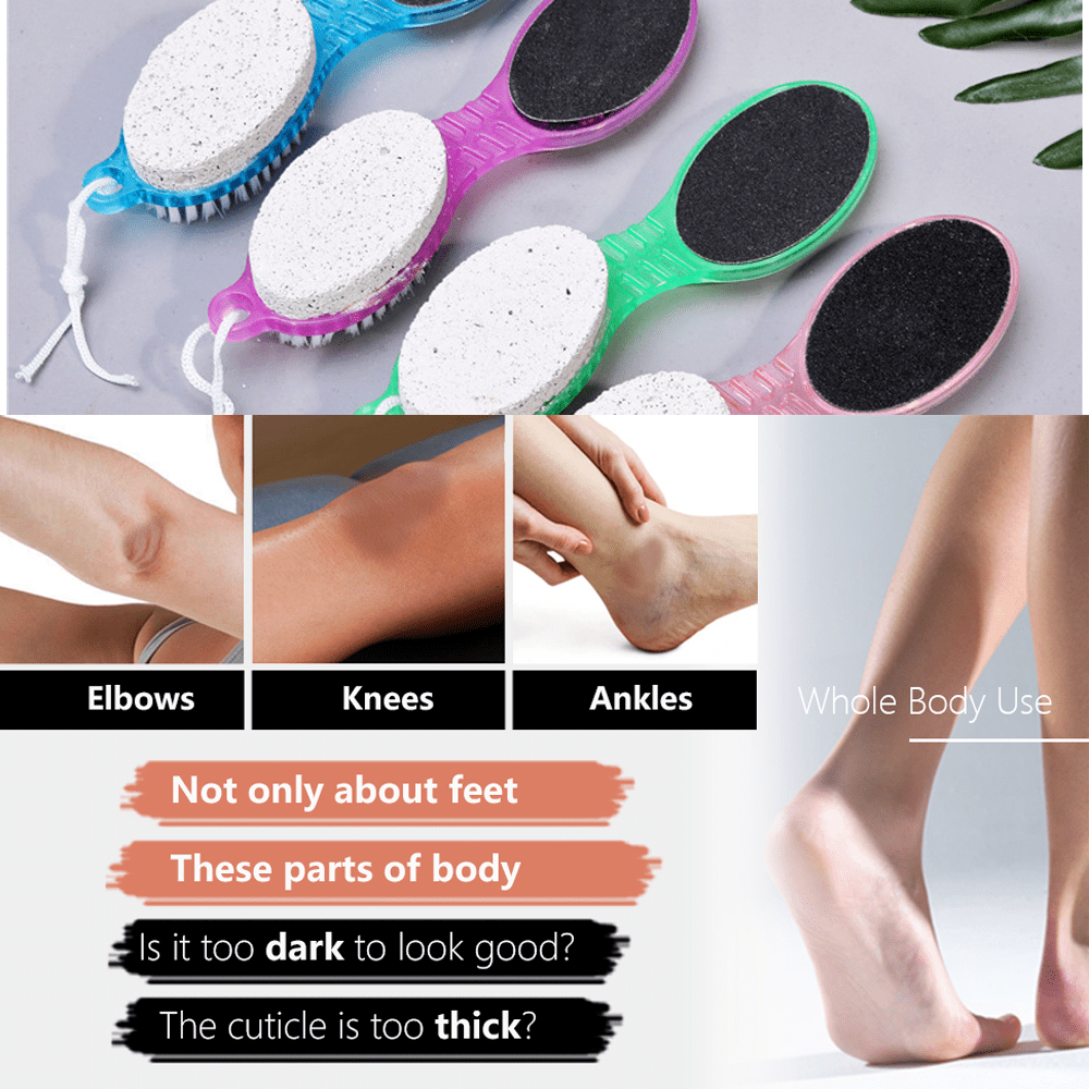 3 Pieces Colossal Foot Files Kit Foot Scrubber Foot Rasp and Double-Sided  Heel File Pedicure