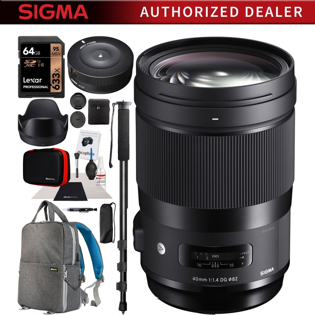 Sigma 40mm f/1.4 DG HSM Art Lens for Canon EF Mount DSLR Cameras 332954