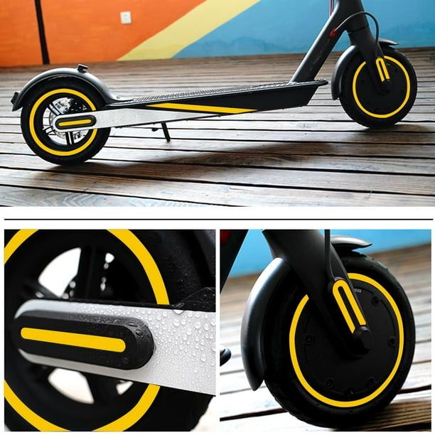 Adhesivo reflectante protector de cubos de rueda para scooter eléctrico M365 Pro 1s