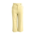 thumbnail image 4 of Straight Wide Leg Dress Pants for Women High Elastic Waist Business Casual Work Office Summer Trousers with Pockets, 4 of 5