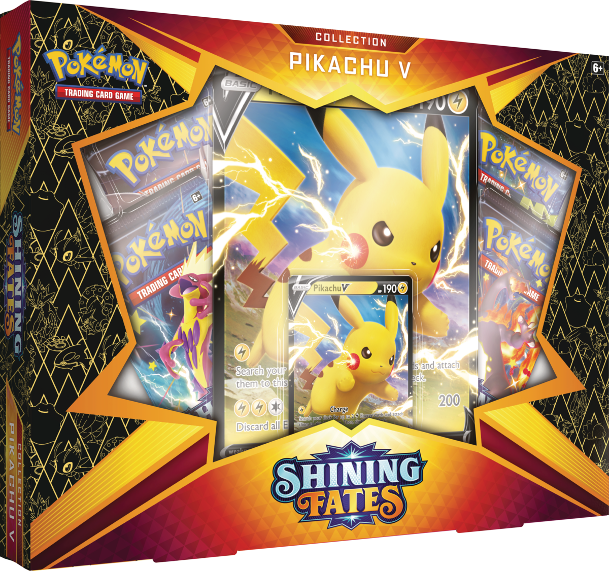 Ban Detective Bijwerken Pokemon TCG: Shining Fates Collection - Pikachu V - Walmart.com