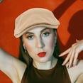 thumbnail image 1 of FUTUREORYY Boina Beret Para De En Color Khaki Con Estilo Clásico Y, 1 of 6