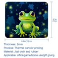 thumbnail image 5 of Frog Square Mouse Pad, 8.3x9.8 Inch, Non-Slip Rubber Bottom, Printed Desk Mat for Office and Gaming, 5 of 6