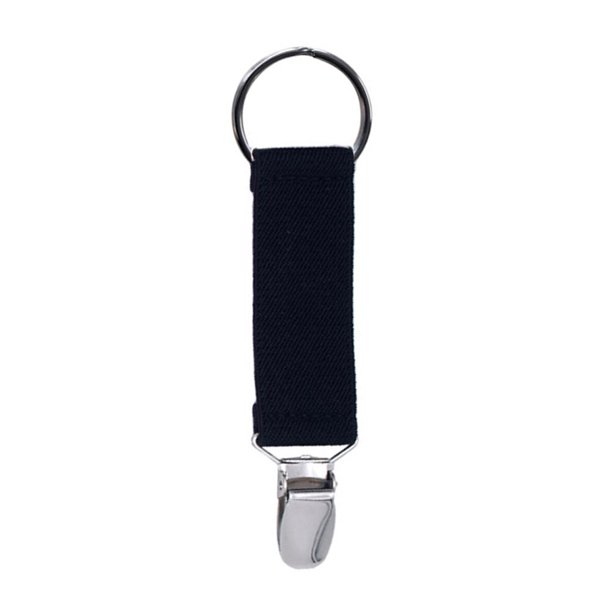 Clips para sombrero en bolsa de viaje para niños, guantes, soporte para mochila, hebilla (negro)