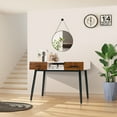 thumbnail image 5 of Costway 42'' Industrial Console Table with Storage Drawers Open Shelf Entryway, 5 of 11