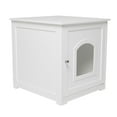 thumbnail image 2 of zoovilla Bac à Litière pour Chaton Intérieur Caché, Meuble d'Enceinte, Blanc, 2 of 6