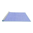 thumbnail image 2 of Ahgly Company Machine Washable Indoor Rectangle Solid Blue Modern Area Rugs, 2' x 4', 2 of 4