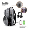 thumbnail image 4 of Mochila Para Laptop Puerto De Carga USB Impermeable Color Gris, 4 of 4