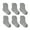 Gray, variant on 6 Pairs Non Slip Cozy Warm Crew Socks with Grips for Baby Infant Toddler Kids Boys Girls