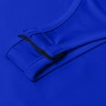 thumbnail image 4 of XFLWAM Women's Ribbed Knit Turtle Neck Lettuce Trim Thumb Hole Long Sleeve Bodysuit Leotard Top Blue XL, 4 of 6