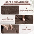 thumbnail image 5 of Ebello Manual Recliner Chair with Massage and Heat, Fabric Recliner with Cup Holders & Storage Pockets, Breathable Comfortable Lounger for Living Room, Brown, 5 of 11