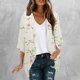 thumbnail image 1 of Cárdigan de manga larga para mujer, blusa informal estampada con bolsillo, abrigo tipo cárdigan para mujer, 1 of 5