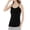 Black, variant on Women's Sleeveless Tank Tops Summer Casual Basic Round Neck Spaghetti Strap Slim Fit Solid Workout Blouse, Beige L