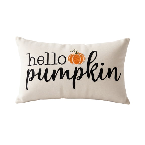 Decorative Pillow Orange Pumpkin Fall Decor Harvest Decor for Home Couch Sofa Halloween Decoration Gift