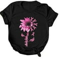 thumbnail image 3 of Sawvnm Great Gifts for Less Women's Summer Print Shirt Short Sleeve Tee Tops Casual Short Sleeve Tops Blouse on Clearance, 3 of 5