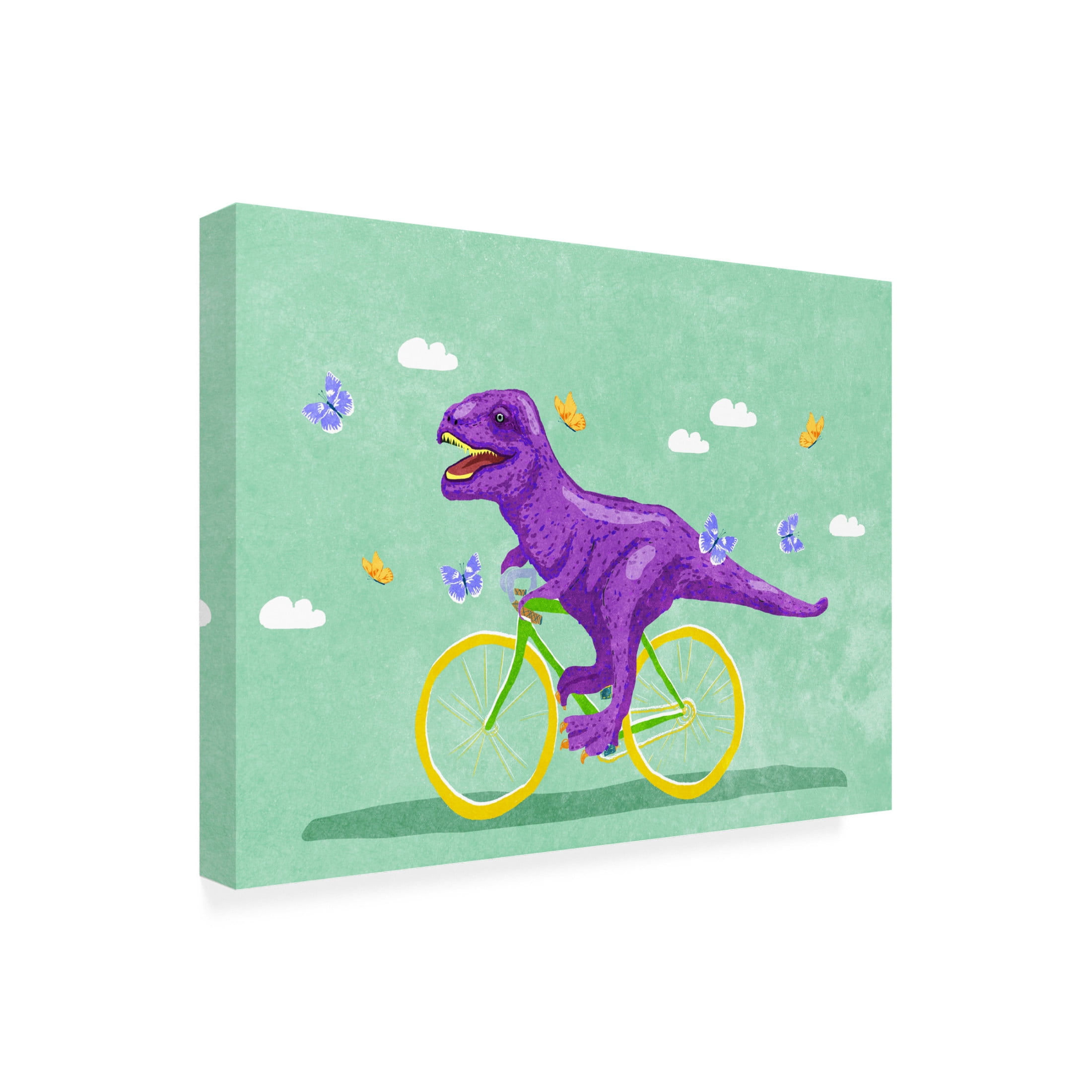 Trademark Fine Art Raissa Oltmanns Dino Racer Canvas Wall Art