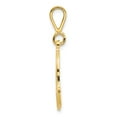 thumbnail image 2 of 14K Yellow Gold Charm Pendant Themed 28 mm 17 Initial A, 2 of 3