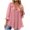 Pink, variant on TKLPEHG Women's Blouses Crew Neck Tie Ruffled Pleated Work Shirt Loose Solid Color Fall Tops Comfy Long Sleeve T Shirt Fashion Casual Lightweight Pullover (Black,S)