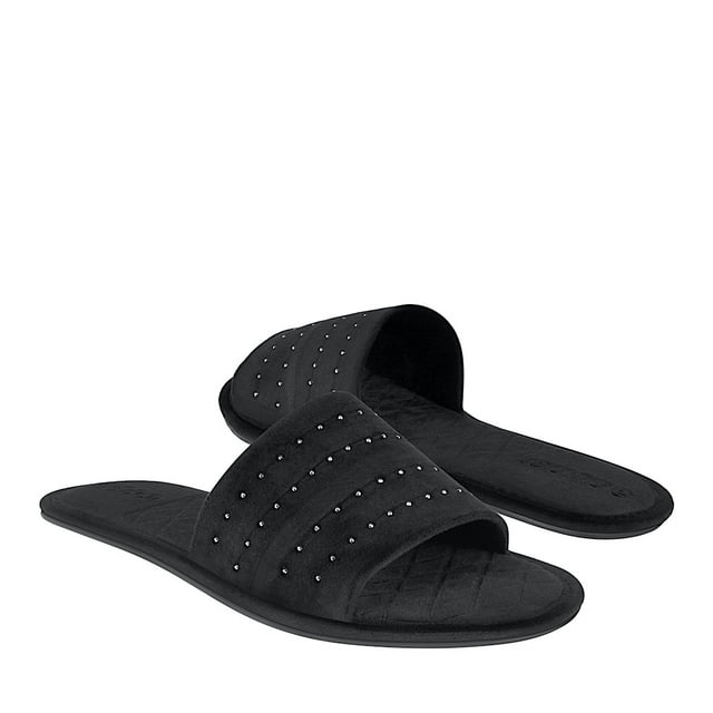 PANTUFLAS DAMA STYLO 10 SUEDE NEGRO
