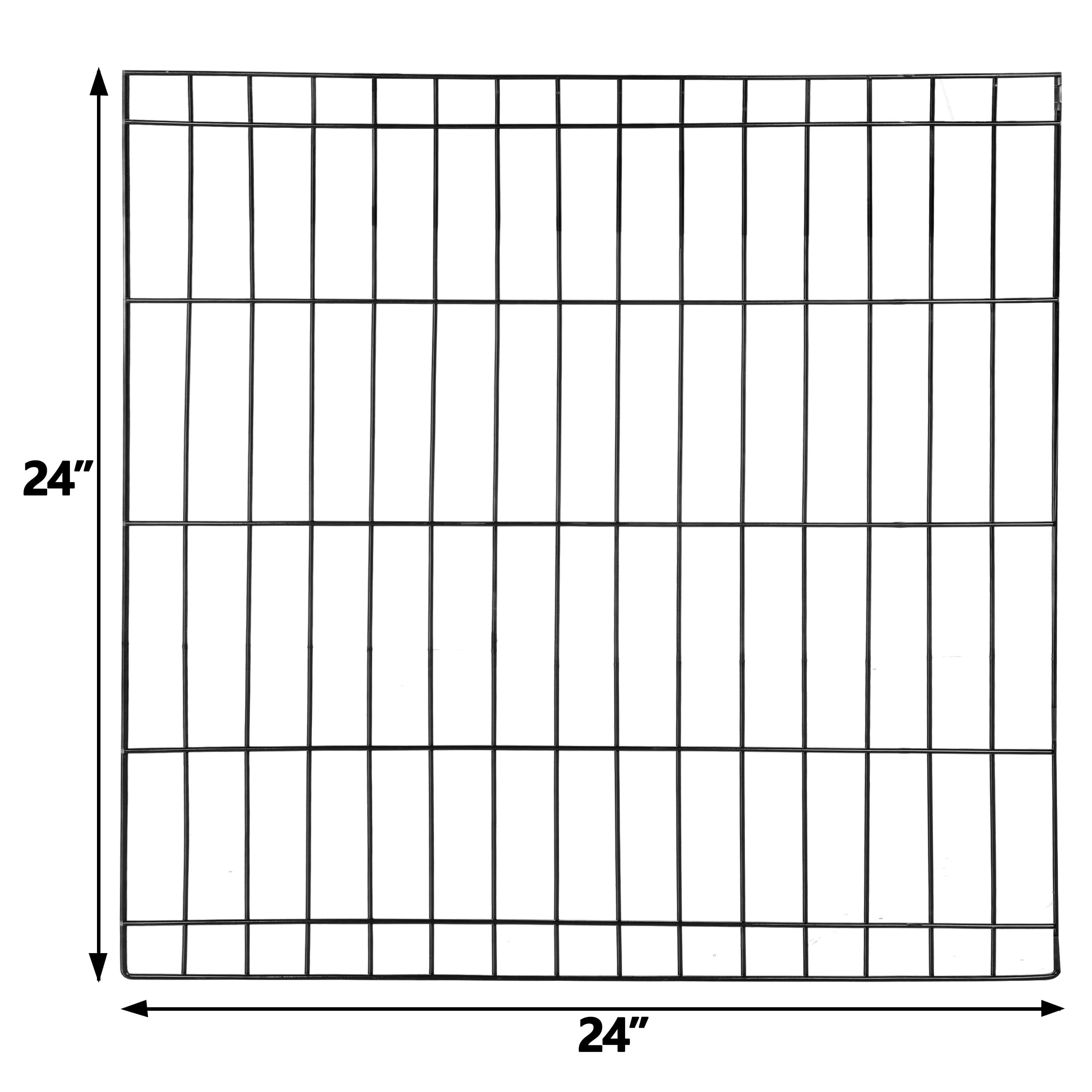 ZENSTYLE 24" Animals Dog Playpen Foldable Metal Frame In/Outdoor Pets Exercise Fence Barrier 8 Pannels