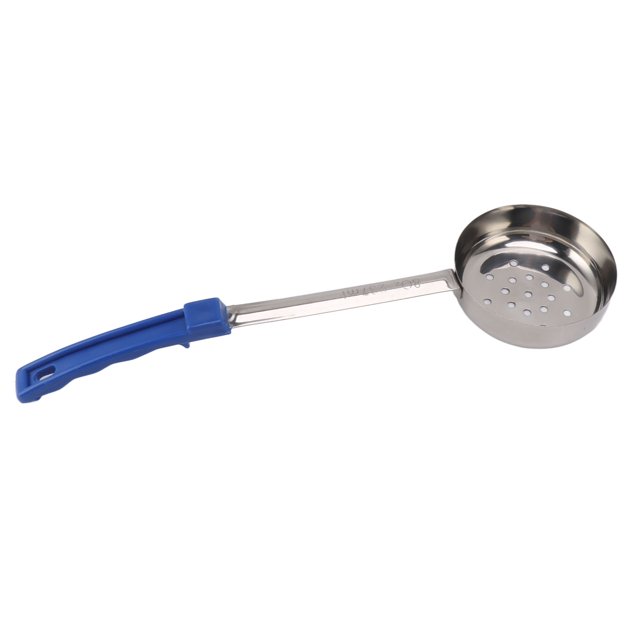 Pizza Spread Sauce Ladle,Rubber Handle Flat Bottom Kitchen Spoon Stainless Steel Measuring Stir Soup Spoon for Kitchen Cooking