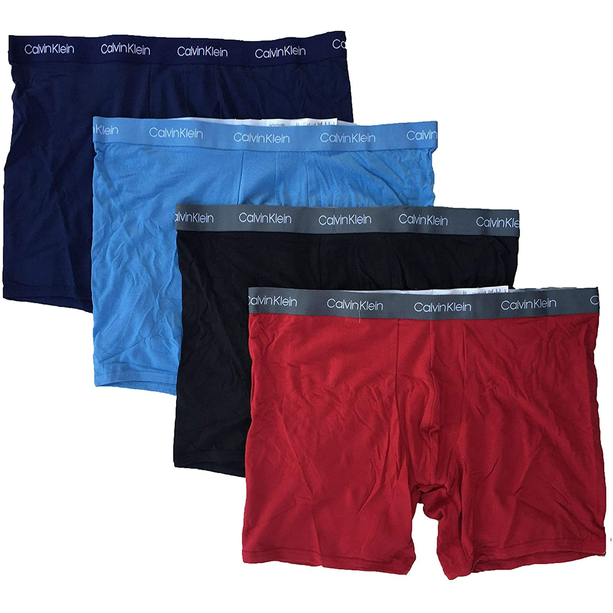 Calvin Klein Men S Cotton Boxer Briefs 4 Pack Black Np2253 937 Red X Large Walmart Canada