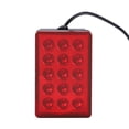 thumbnail image 2 of maskred Car Rear Diffuser Spoiler LED Brake Lights Bumper Cover Lamp For For For Universal Car Red White Black No.02 1Set, 2 of 6